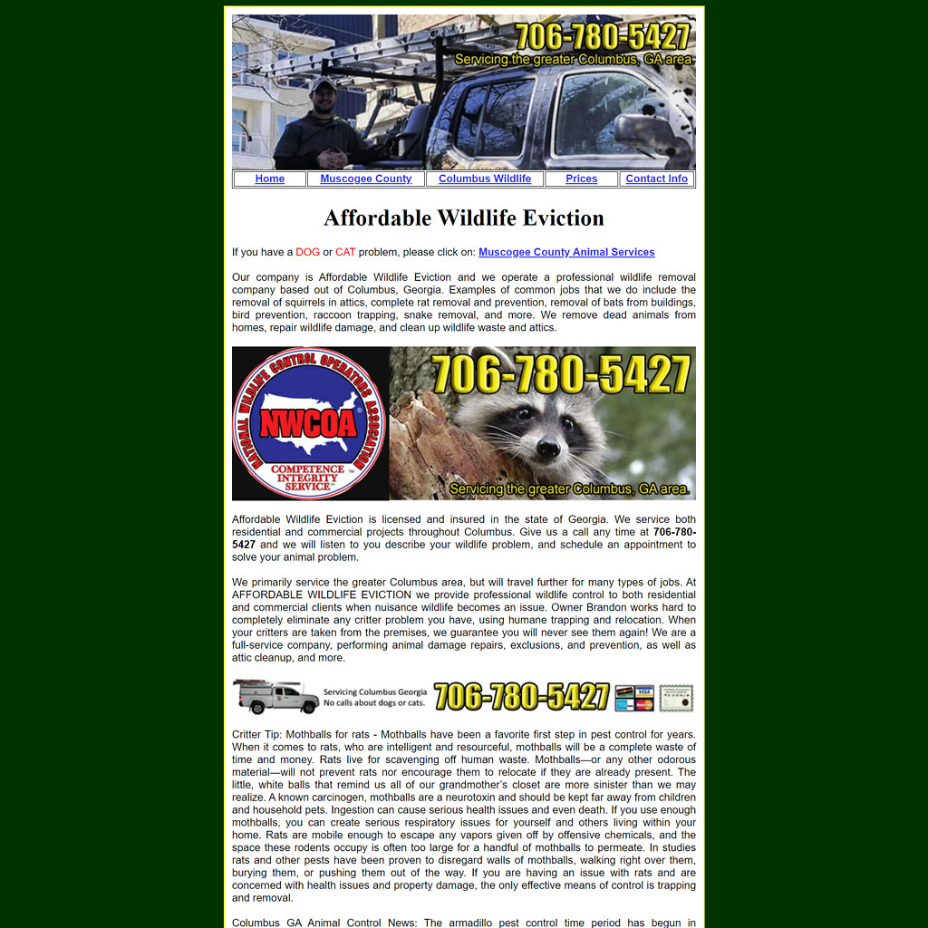 Columbus Wildlife Control