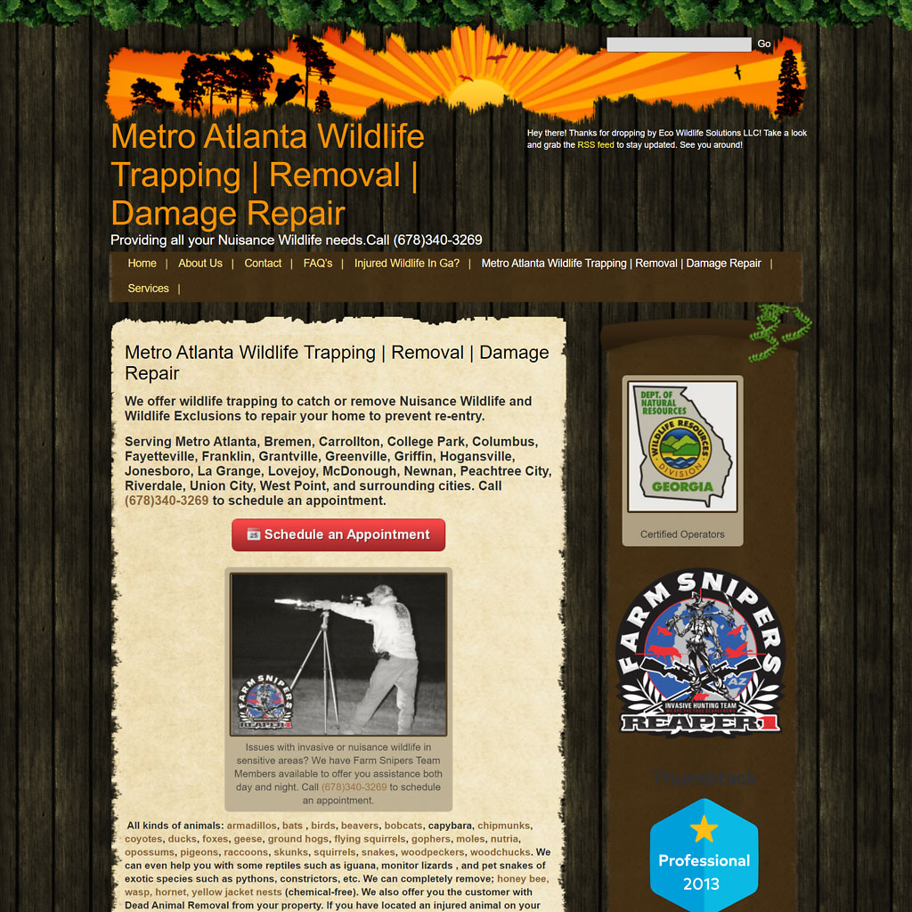 Atlanta Wildlife Control