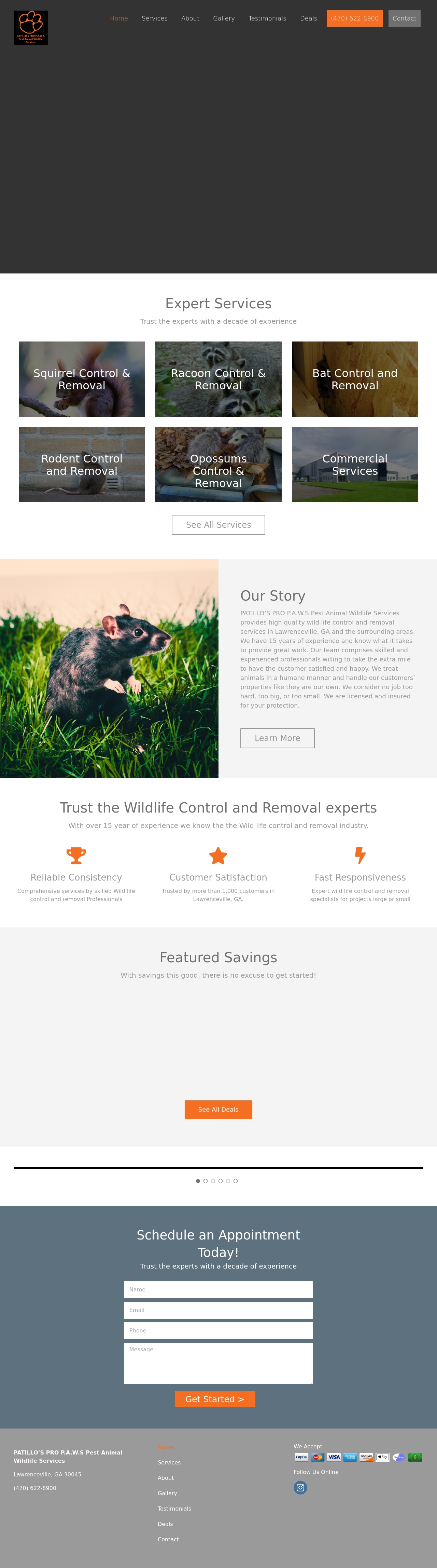 Lawrenceville Wildlife Control