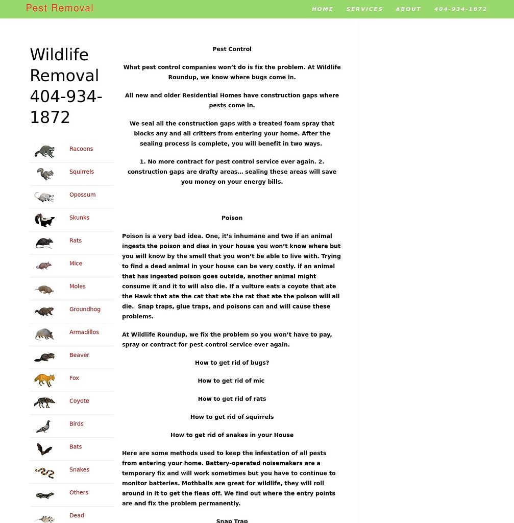 Atlanta Wildlife Control